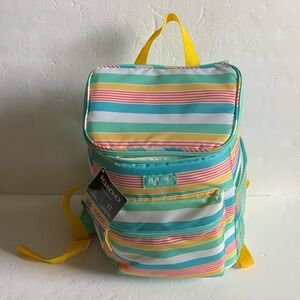 Igloo Backpack Soft Bag 18 Can 3 Compartment Candy Stripes NWT